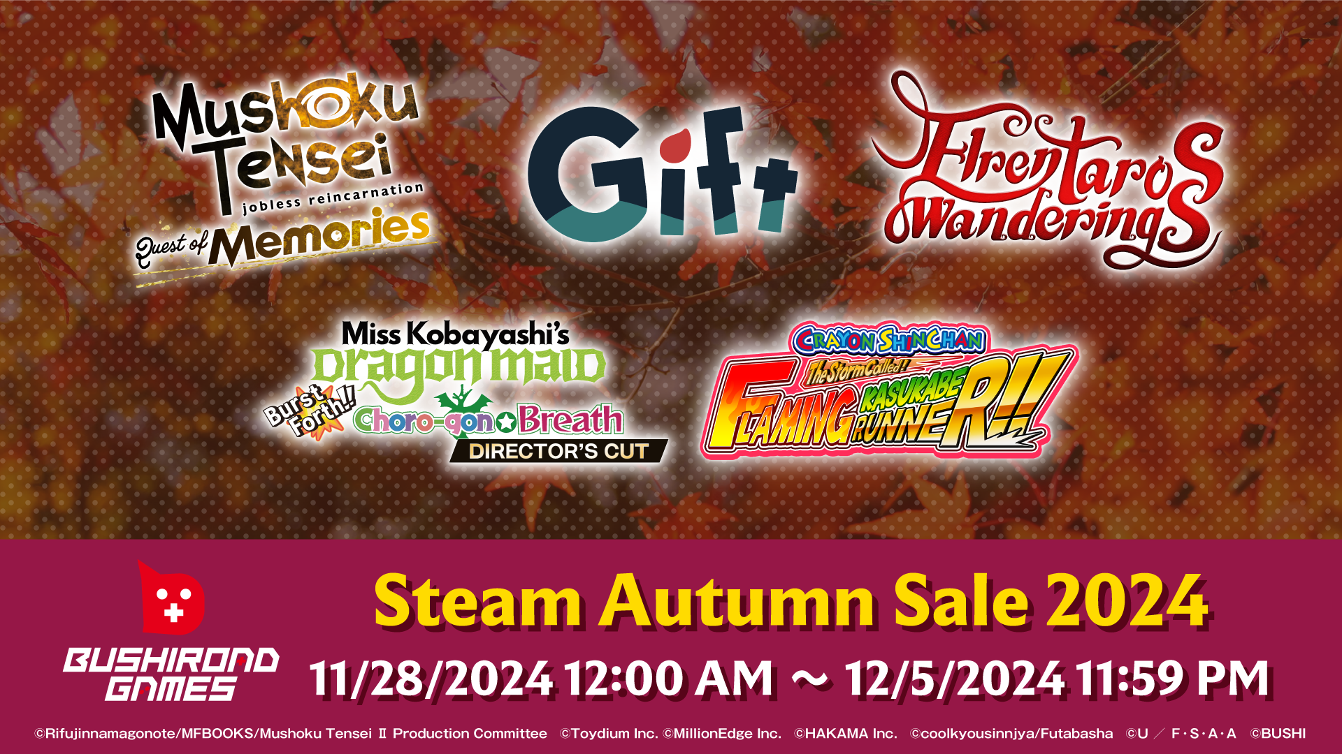Console Games（digital version）Sale 【Steam Autumn Sale 2024】